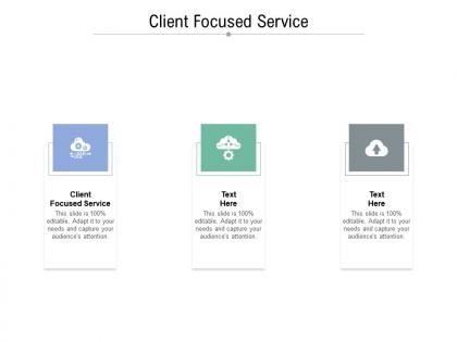Client focused service ppt powerpoint presentation gallery graphics download cpb