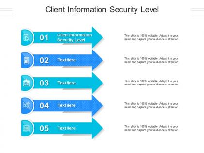 Client information security level ppt powerpoint presentation file graphics cpb