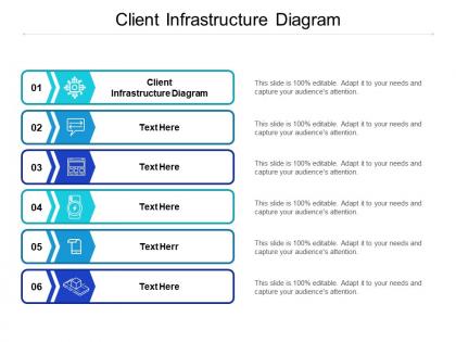 Client infrastructure diagram ppt powerpoint presentation professional slide portrait cpb