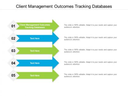 Client management outcomes tracking databases ppt powerpoint presentation outline inspiration cpb