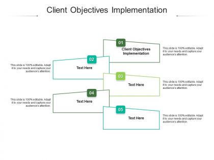 Client objectives implementation ppt powerpoint presentation slides background cpb