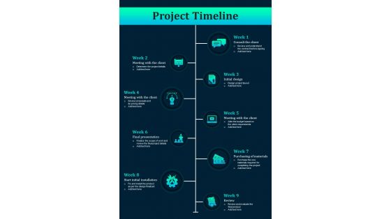 Client Project Timeline And Different Activities