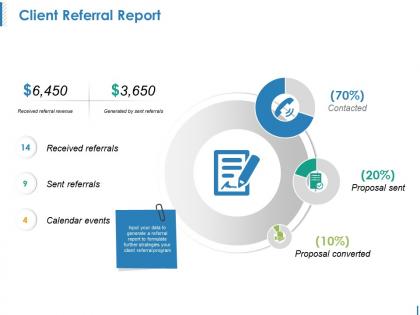 Client referral report powerpoint slide backgrounds