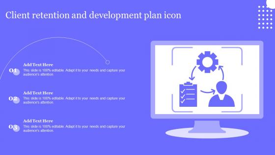 Client Retention And Development Plan Icon