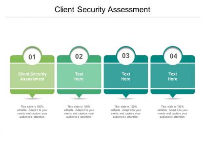 Client security assessment ppt powerpoint presentation summary information cpb