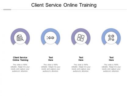 Client service online training ppt powerpoint presentation ideas styles cpb