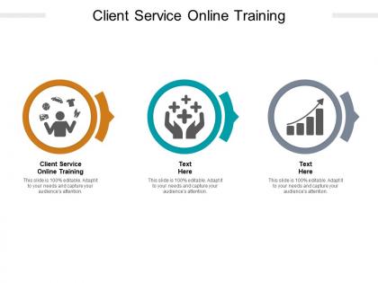 Client service online training ppt powerpoint presentation show graphic images cpb