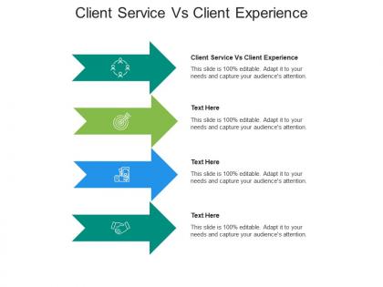 Client service vs client experience ppt powerpoint presentation gallery infographic template cpb