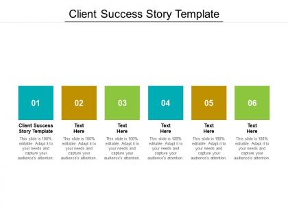 Client success story template ppt powerpoint presentation summary deck cpb
