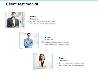 Client testimonial communication j192 ppt powerpoint presentation file layouts