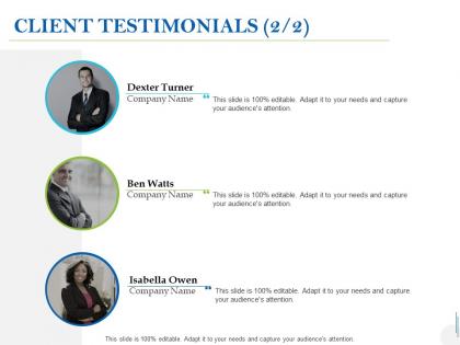 Client testimonials introduction c1002 ppt powerpoint presentation ideas guide