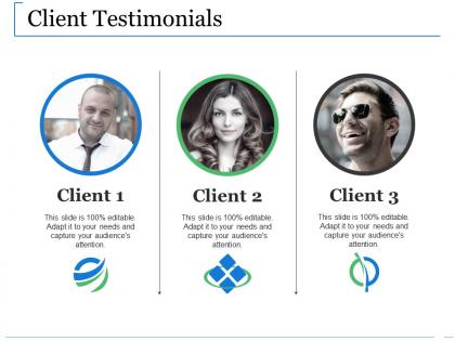 Client testimonials ppt show structure