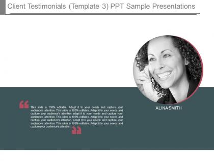 Client testimonials template3 ppt sample presentations