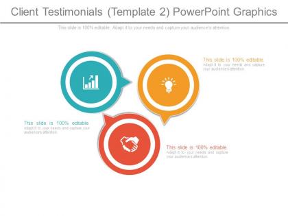 Client testimonials template 2 powerpoint graphics