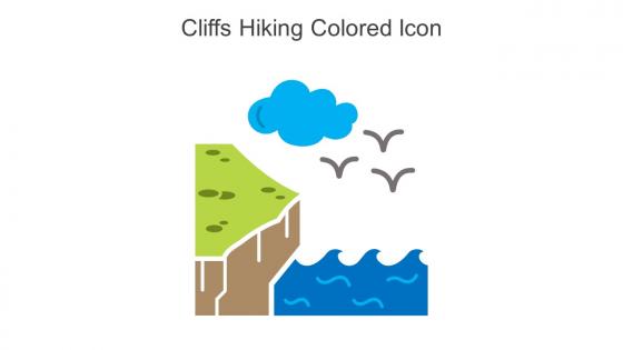 Cliffs Hiking Colored Icon In Powerpoint Pptx Png And Editable Eps Format
