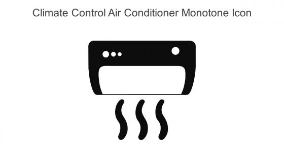 Climate Control Air Conditioner Monotone Icon In Powerpoint Pptx Png And Editable Eps Format