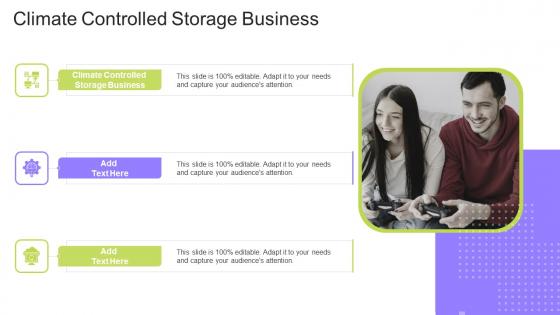 Climate Controlled Storage Business In Powerpoint And Google Slides Cpb