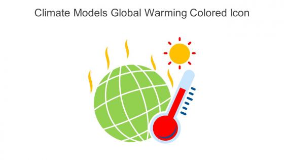 Climate Models Global Warming Colored Icon In Powerpoint Pptx Png And Editable Eps Format