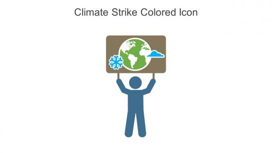 Climate Strike Colored Icon In Powerpoint Pptx Png And Editable Eps Format
