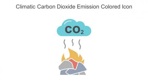Climatic Carbon Dioxide Emission Colored Icon In Powerpoint Pptx Png And Editable Eps Format