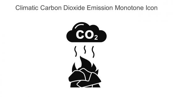 Climatic Carbon Dioxide Emission Monotone Icon In Powerpoint Pptx Png And Editable Eps Format