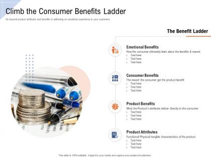 Climb the consumer benefits ladder ppt powerpoint presentation ideas tips