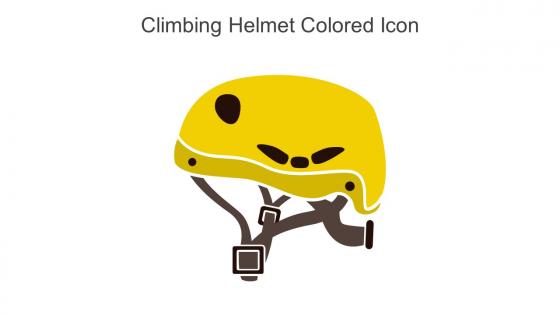 Climbing Helmet Colored Icon In Powerpoint Pptx Png And Editable Eps Format