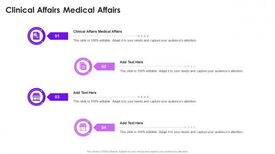 Clinical Affairs Medical Affairs In Powerpoint And Google Slides Cpb