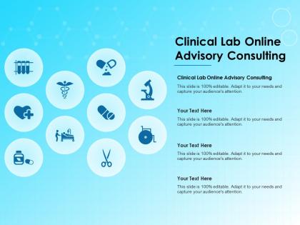 Clinical lab online advisory consulting ppt powerpoint presentation portfolio guidelines