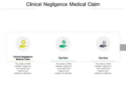Clinical negligence medical claim ppt powerpoint presentation summary background image cpb