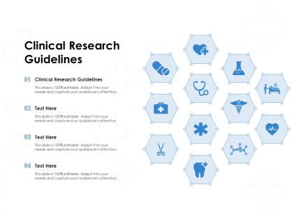 Clinical research guidelines ppt powerpoint presentation inspiration examples