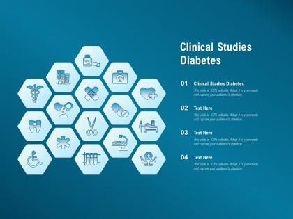 Clinical studies diabetes ppt powerpoint presentation outline diagrams