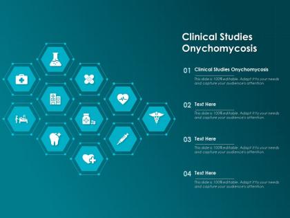 Clinical studies onychomycosis ppt powerpoint presentation outline visual aids