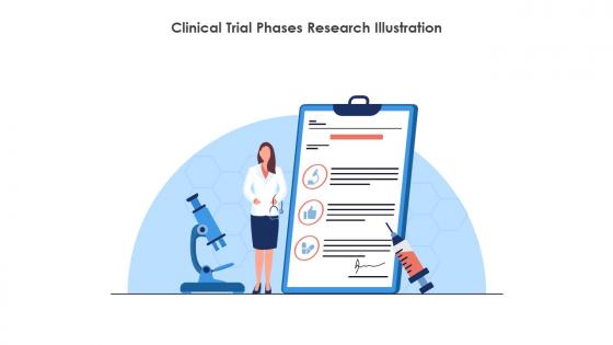 Clinical Trial Phases Research Illustration