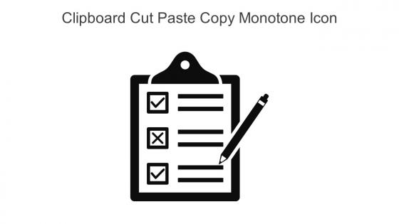Clipboard Cut Paste Copy Monotone Icon In Powerpoint Pptx Png And Editable Eps Format