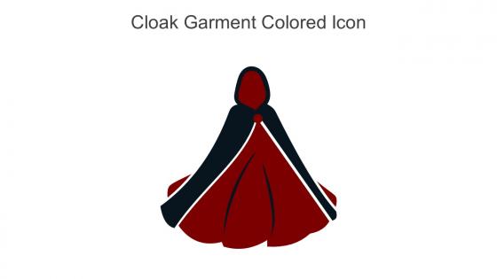 Cloak Garment Colored Icon In Powerpoint Pptx Png And Editable Eps Format