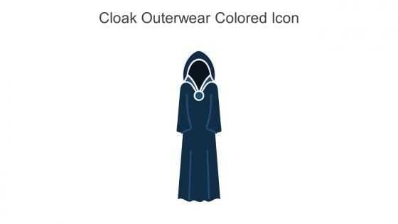 Cloak Outerwear Colored Icon In Powerpoint Pptx Png And Editable Eps Format