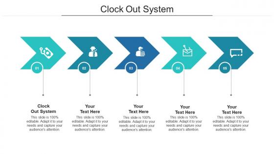 Clock out system ppt powerpoint presentation summary graphics template cpb