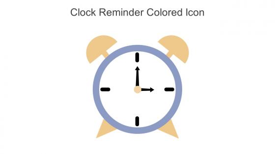 Clock Reminder Colored Icon In Powerpoint Pptx Png And Editable Eps Format