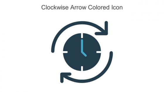 Clockwise Arrow Colored Icon In Powerpoint Pptx Png And Editable Eps Format