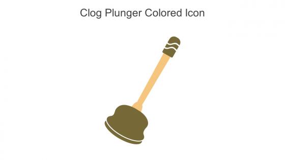 Clog Plunger Colored Icon In Powerpoint Pptx Png And Editable Eps Format
