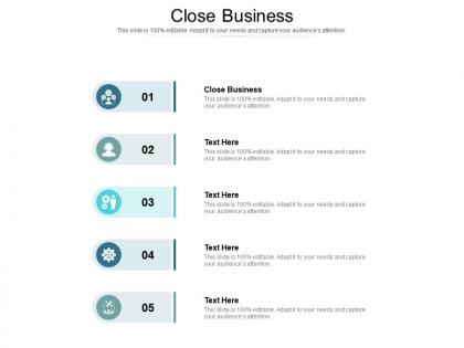 Close business ppt powerpoint presentation diagram lists cpb