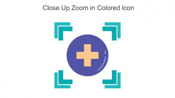 Close Up Zoom In Colored Icon In Powerpoint Pptx Png And Editable Eps Format