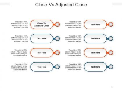 Close vs adjusted close ppt powerpoint presentation show examples cpb