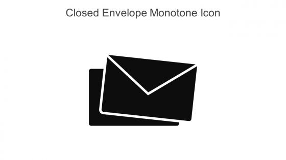 Closed Envelope Monotone Icon In Powerpoint Pptx Png And Editable Eps Format