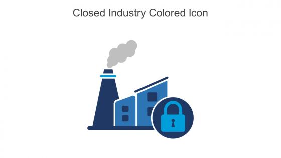 Closed Industry Colored Icon In Powerpoint Pptx Png And Editable Eps Format