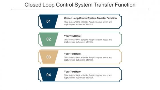 Closed loop control system transfer function ppt powerpoint presentation styles show cpb
