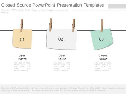 Closed source powerpoint presentation templates