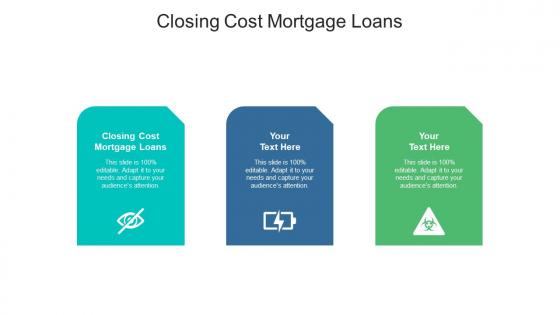 Closing cost mortgage loans ppt powerpoint presentation layouts themes cpb