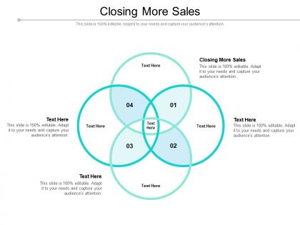 Closing more sales ppt powerpoint presentation model ideas cpb